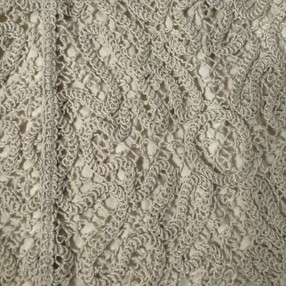 Crochet Mini A-line Skirt Cream Size M NWT - Picture 2 of 4